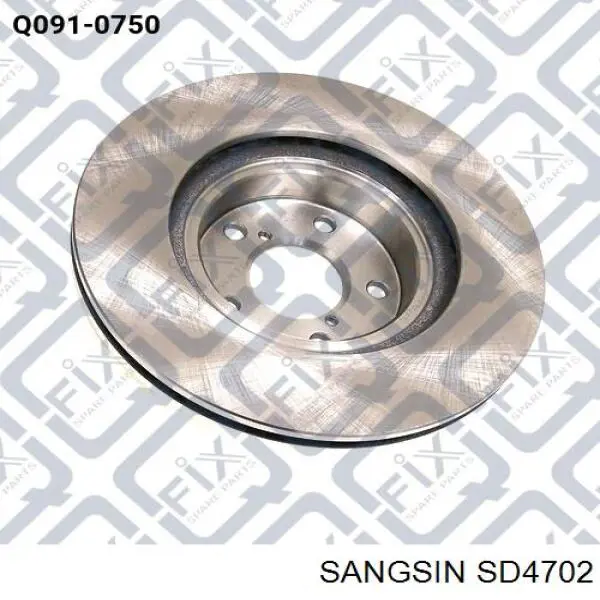 SD4702 Sangsin Tarcza hamulcowa przednia