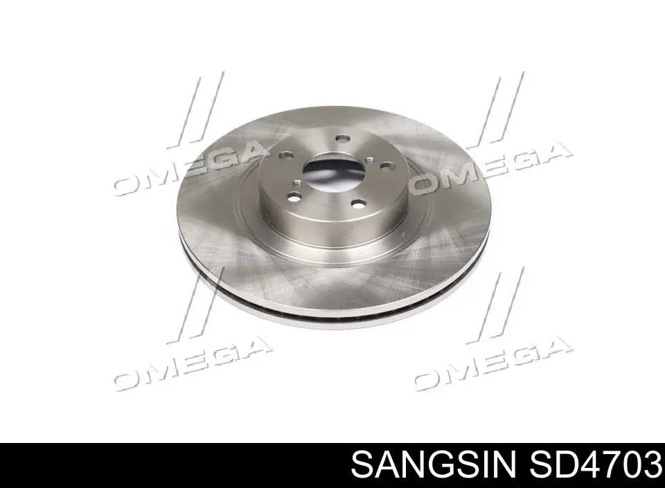 SD4703 Sangsin Tarcza hamulcowa przednia