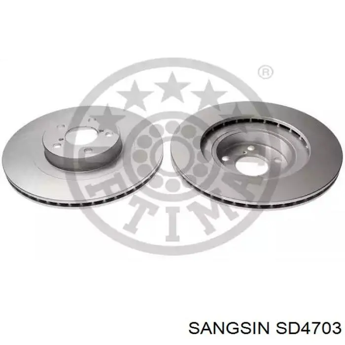 Do koszyka SD4703 Sangsin Tarcza hamulcowa przednia