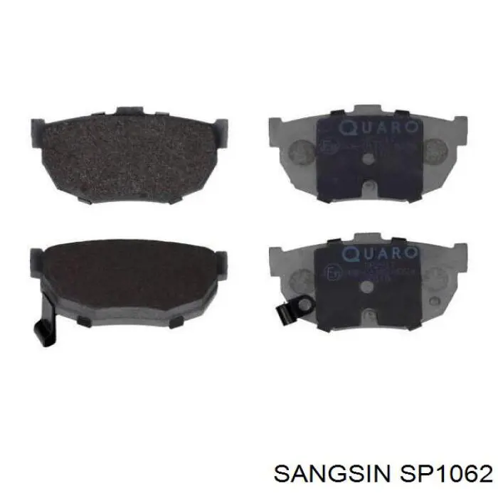Okładziny (klocki) do hamulców tarczowych tylne Sangsin SP1062 cena, od 14,60 USD