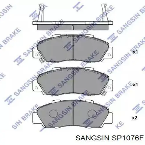 SP1076F Sangsin Klocki hamulcowe przednie tarczowe