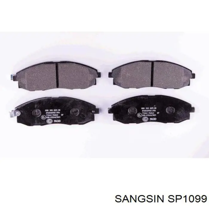 Klocki hamulcowe przednie tarczowe Sangsin SP1099 cena, od 25,49 USD