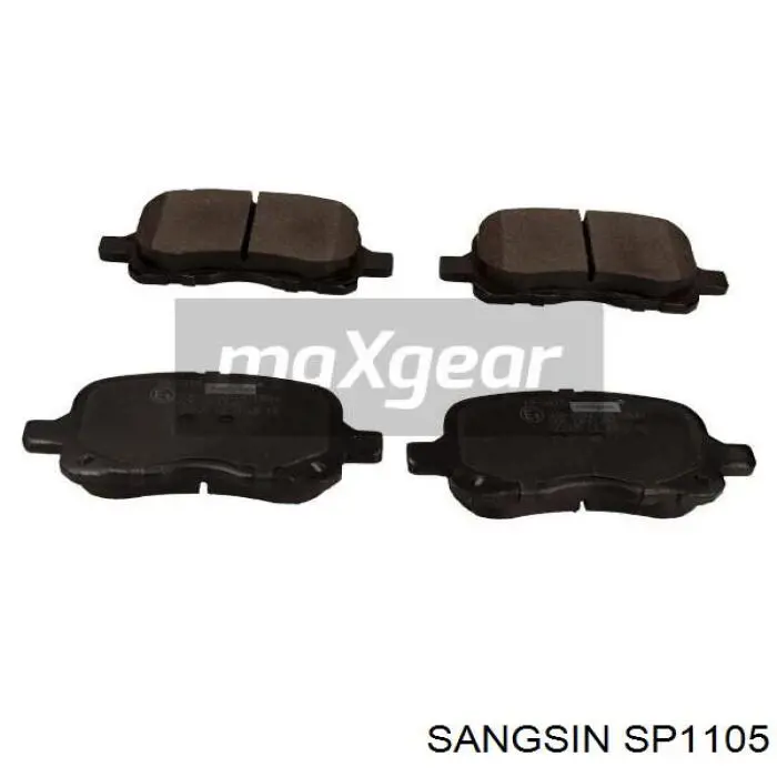 Klocki hamulcowe przednie tarczowe Sangsin SP1105 cena, od 18,71 USD