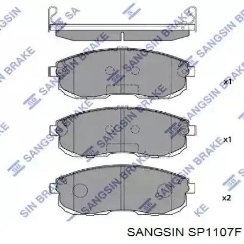 SP1107F Sangsin Klocki hamulcowe przednie tarczowe