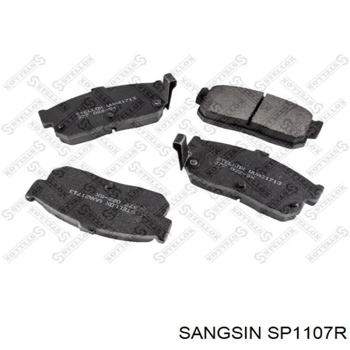 Okładziny (klocki) do hamulców tarczowych tylne Sangsin SP1107R cena, od 20,92 USD