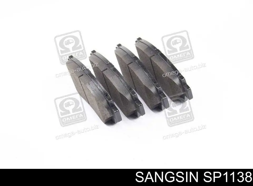 Do koszyka SP1138 Sangsin Klocki hamulcowe przednie tarczowe
