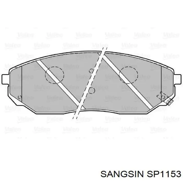 Klocki hamulcowe przednie tarczowe Sangsin SP1153 cena, od 29,13 USD