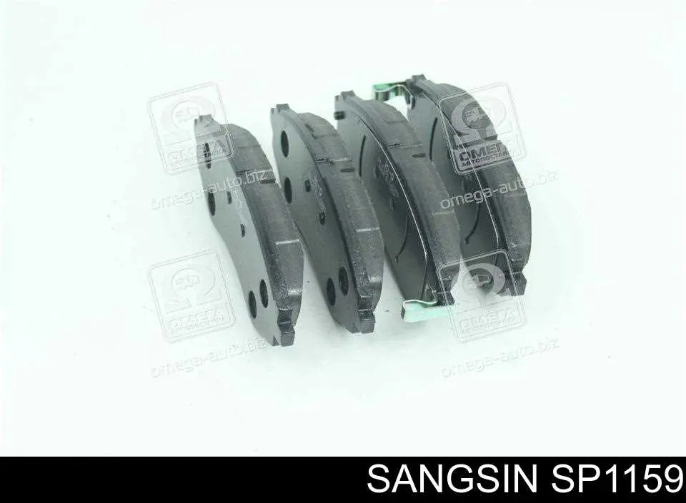 Do koszyka SP1159 Sangsin Klocki hamulcowe przednie tarczowe