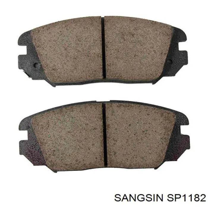 Klocki hamulcowe przednie tarczowe Sangsin SP1182 cena, od 26,39 USD