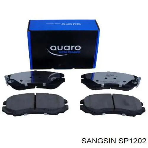 Klocki hamulcowe przednie tarczowe Sangsin SP1202 cena, od 24,57 USD
