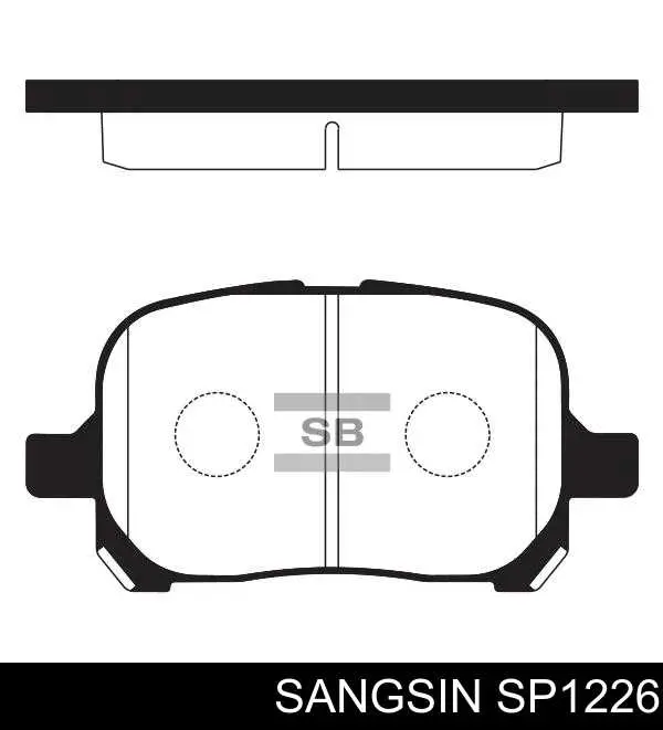 SP1226 Sangsin Klocki hamulcowe przednie tarczowe
