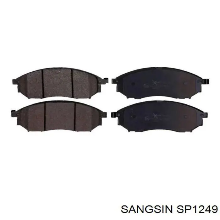 Do koszyka SP1249 Sangsin Klocki hamulcowe przednie tarczowe