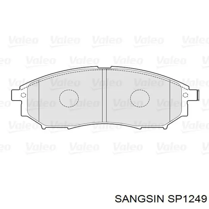Klocki hamulcowe przednie tarczowe Sangsin SP1249