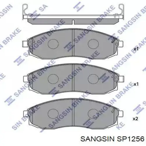 SP1256 Sangsin Klocki hamulcowe przednie tarczowe