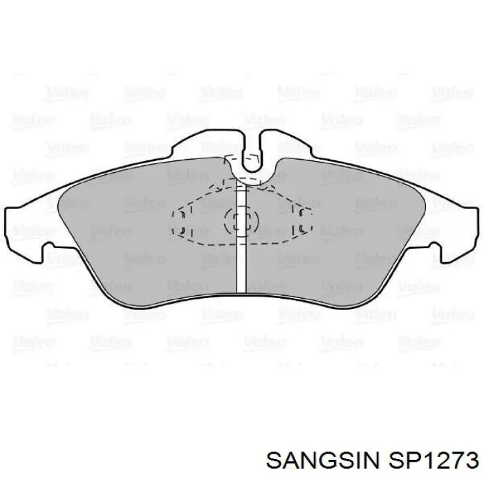 Klocki hamulcowe przednie tarczowe SP1273 Sangsin