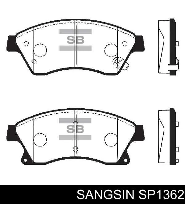 SP1362 Sangsin Klocki hamulcowe przednie tarczowe