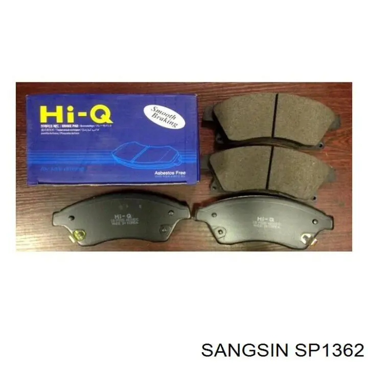 Do koszyka SP1362 Sangsin Klocki hamulcowe przednie tarczowe