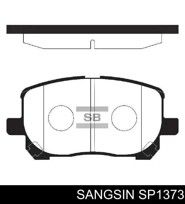 SP1373 Sangsin Klocki hamulcowe przednie tarczowe