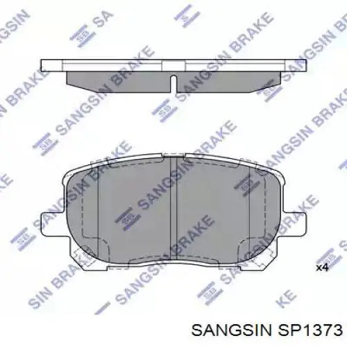 Klocki hamulcowe przednie tarczowe Sangsin SP1373 cena, od 25,67 USD