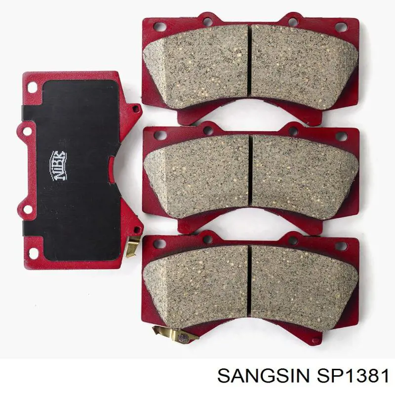 Klocki hamulcowe przednie tarczowe Sangsin SP1381 cena, od 31,61 USD