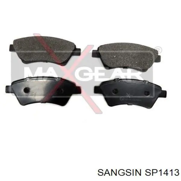 Klocki hamulcowe przednie tarczowe Sangsin SP1413 cena, od 24,83 USD