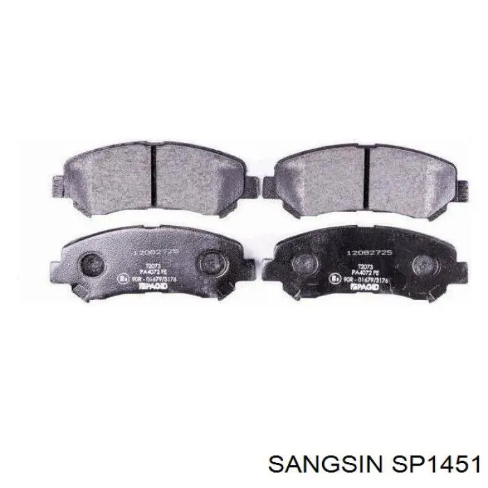 Klocki hamulcowe przednie tarczowe Sangsin SP1451 cena, od 25,68 USD