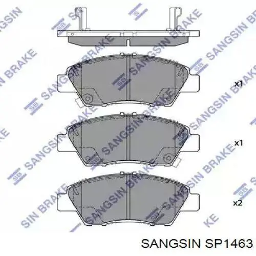 SP1463 Sangsin Klocki hamulcowe przednie tarczowe
