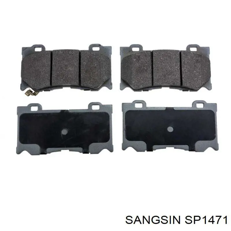 Klocki hamulcowe przednie tarczowe Sangsin SP1471 cena, od 35,77 USD