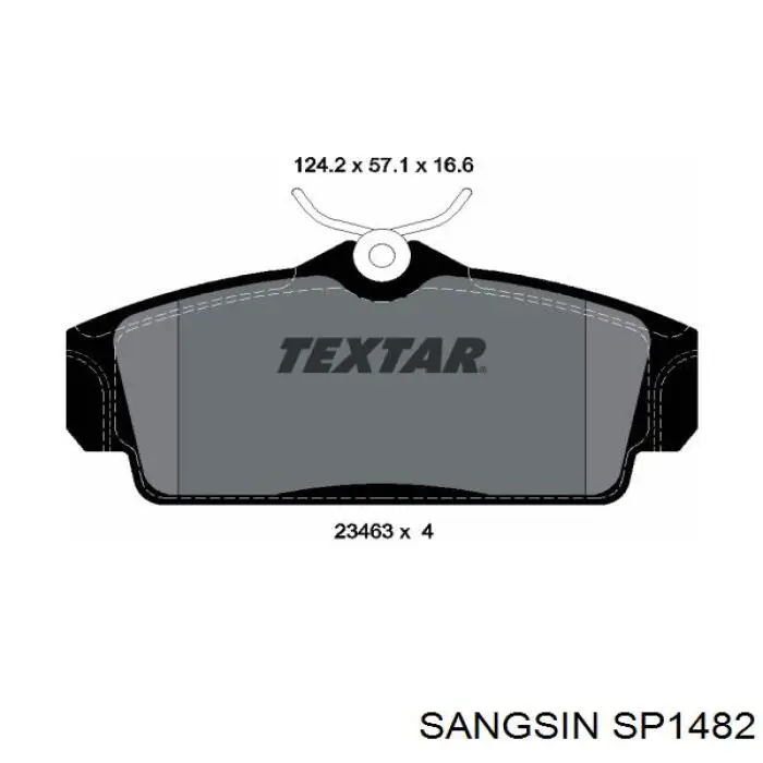 Klocki hamulcowe przednie tarczowe Sangsin SP1482 cena, od 17,02 USD