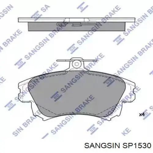 SP1530 Sangsin Klocki hamulcowe przednie tarczowe