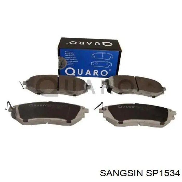 Klocki hamulcowe przednie tarczowe Sangsin SP1534 cena, od 25,78 USD