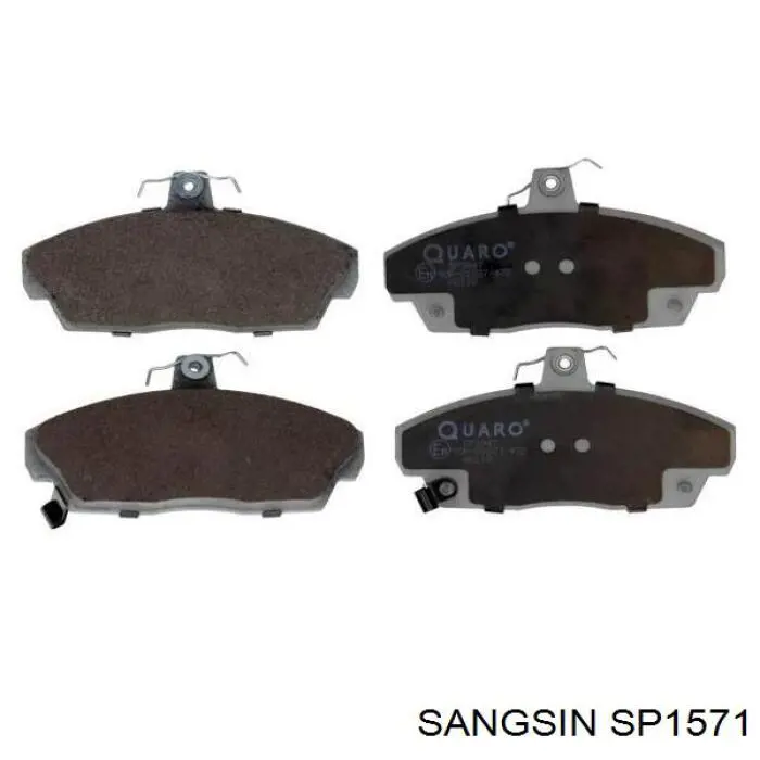 Klocki hamulcowe przednie tarczowe Sangsin SP1571 cena, od 17,18 USD