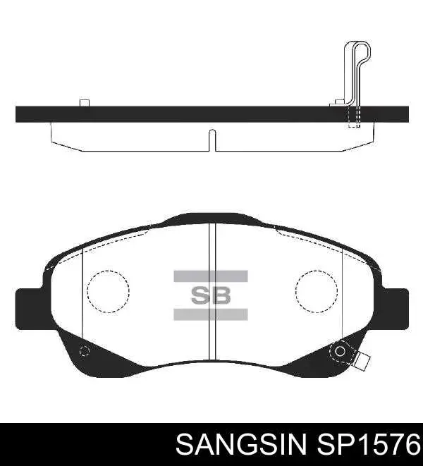 SP1576 Sangsin Klocki hamulcowe przednie tarczowe