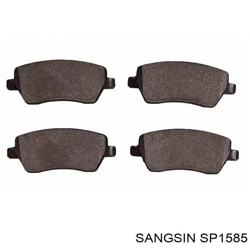 Klocki hamulcowe przednie tarczowe Sangsin SP1585 cena, od 26,29 USD