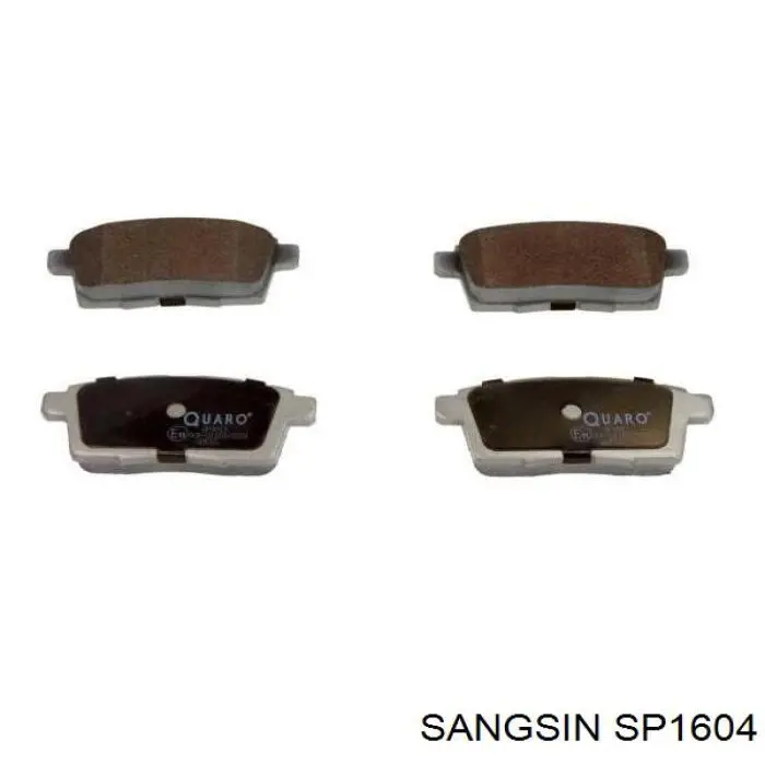Okładziny (klocki) do hamulców tarczowych tylne Sangsin SP1604 cena, od 15,38 USD