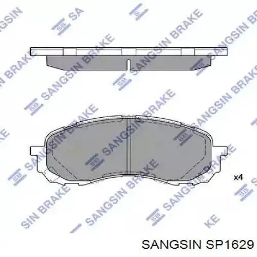 Klocki hamulcowe przednie tarczowe Sangsin SP1629 cena, od 30,28 USD