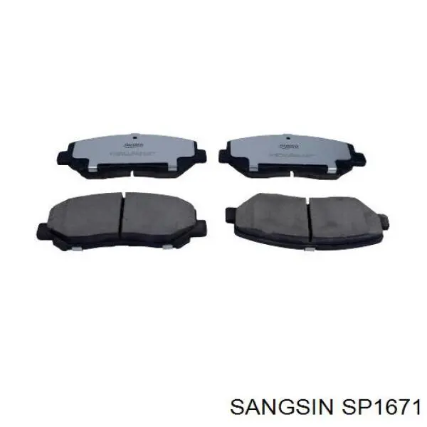 SP1671 Sangsin Klocki hamulcowe przednie tarczowe