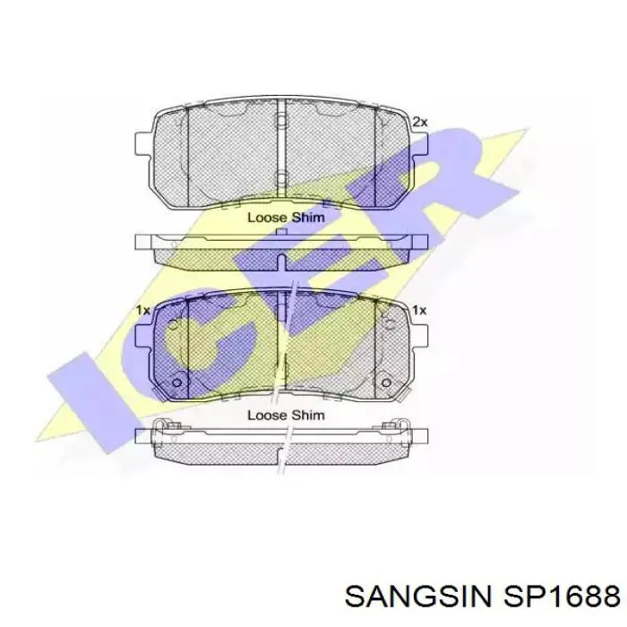58101A9A00 Hyundai/Kia Klocki hamulcowe przednie tarczowe