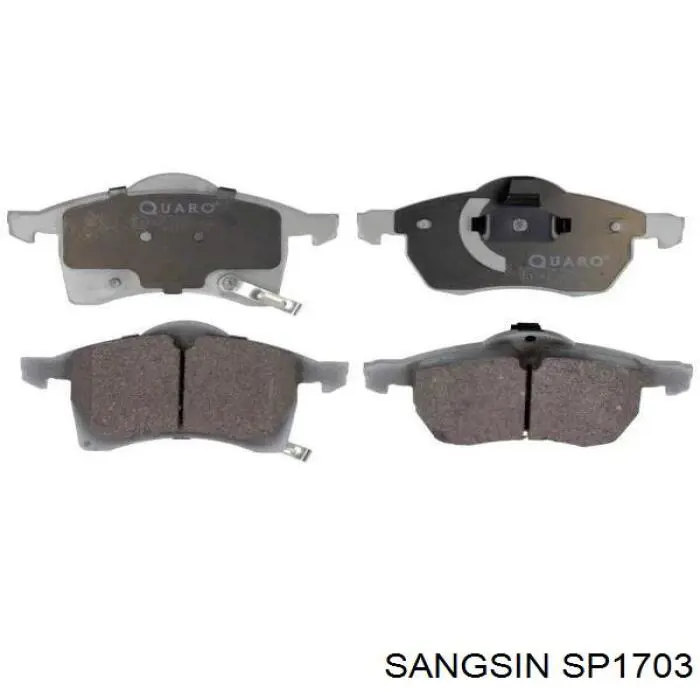 Klocki hamulcowe przednie tarczowe Sangsin SP1703 cena, od 28,64 USD