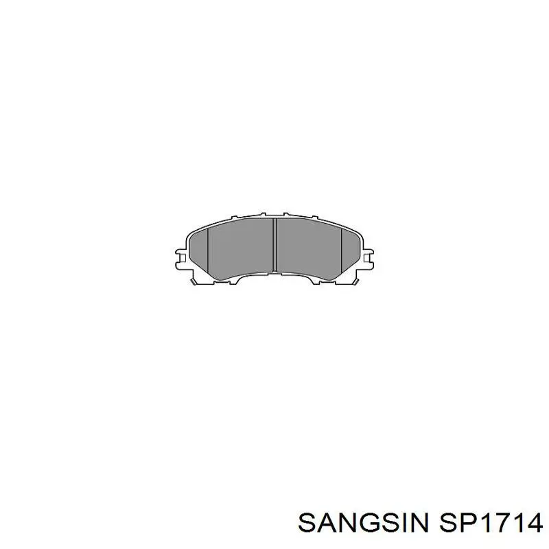 Do koszyka SP1714 Sangsin Klocki hamulcowe przednie tarczowe