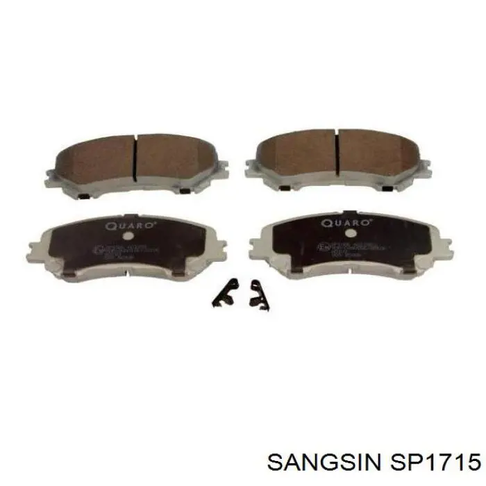 Klocki hamulcowe przednie tarczowe Sangsin SP1715 cena, od 26,51 USD