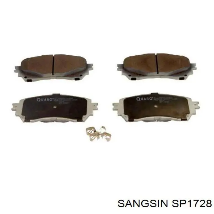 SP1728 Sangsin Klocki hamulcowe przednie tarczowe