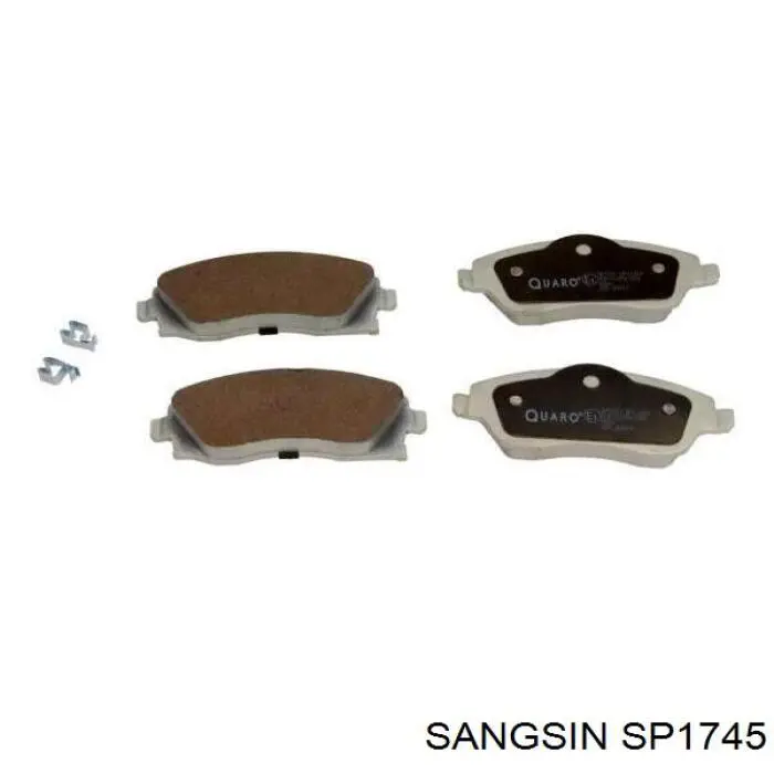 Klocki hamulcowe przednie tarczowe Sangsin SP1745 cena, od 21,84 USD