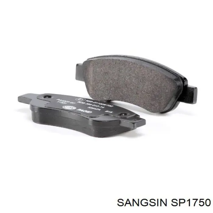 SP1750 Sangsin Klocki hamulcowe przednie tarczowe