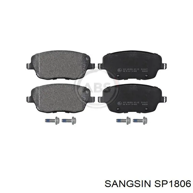 SP1806 Sangsin Klocki hamulcowe przednie tarczowe