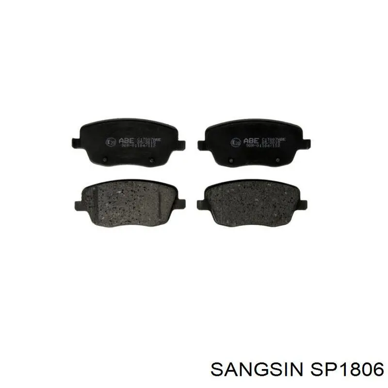 SP1806 Sangsin Klocki hamulcowe przednie tarczowe