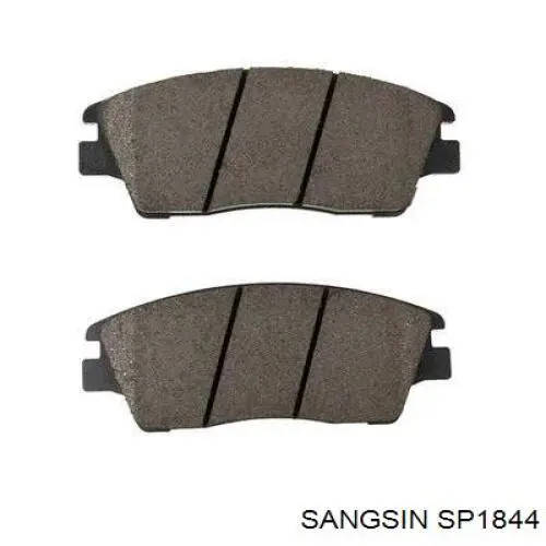 Klocki hamulcowe przednie tarczowe Sangsin SP1844 cena, od 32,67 USD