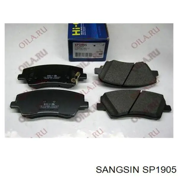 Klocki hamulcowe przednie tarczowe Sangsin SP1905 cena, od 27,46 USD