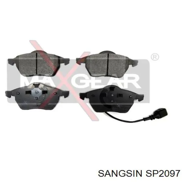 Klocki hamulcowe przednie tarczowe Sangsin SP2097 cena, od 26,59 USD
