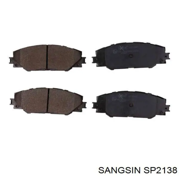 Klocki hamulcowe przednie tarczowe SP2138 Sangsin
